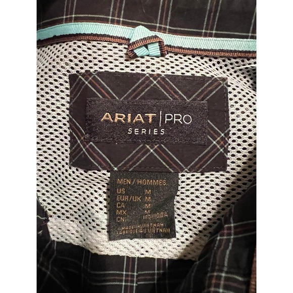 Ariat Other - Ariat Pro Series Mens Plaid Long Sleeve Button Up Shirt Size M